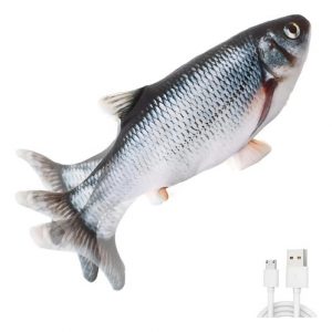 Flopping Fish Interactive Cat Toy – USB Rechargeable, Motion-Activated