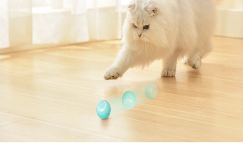 smart interactive pet toy ball USB rechargeable